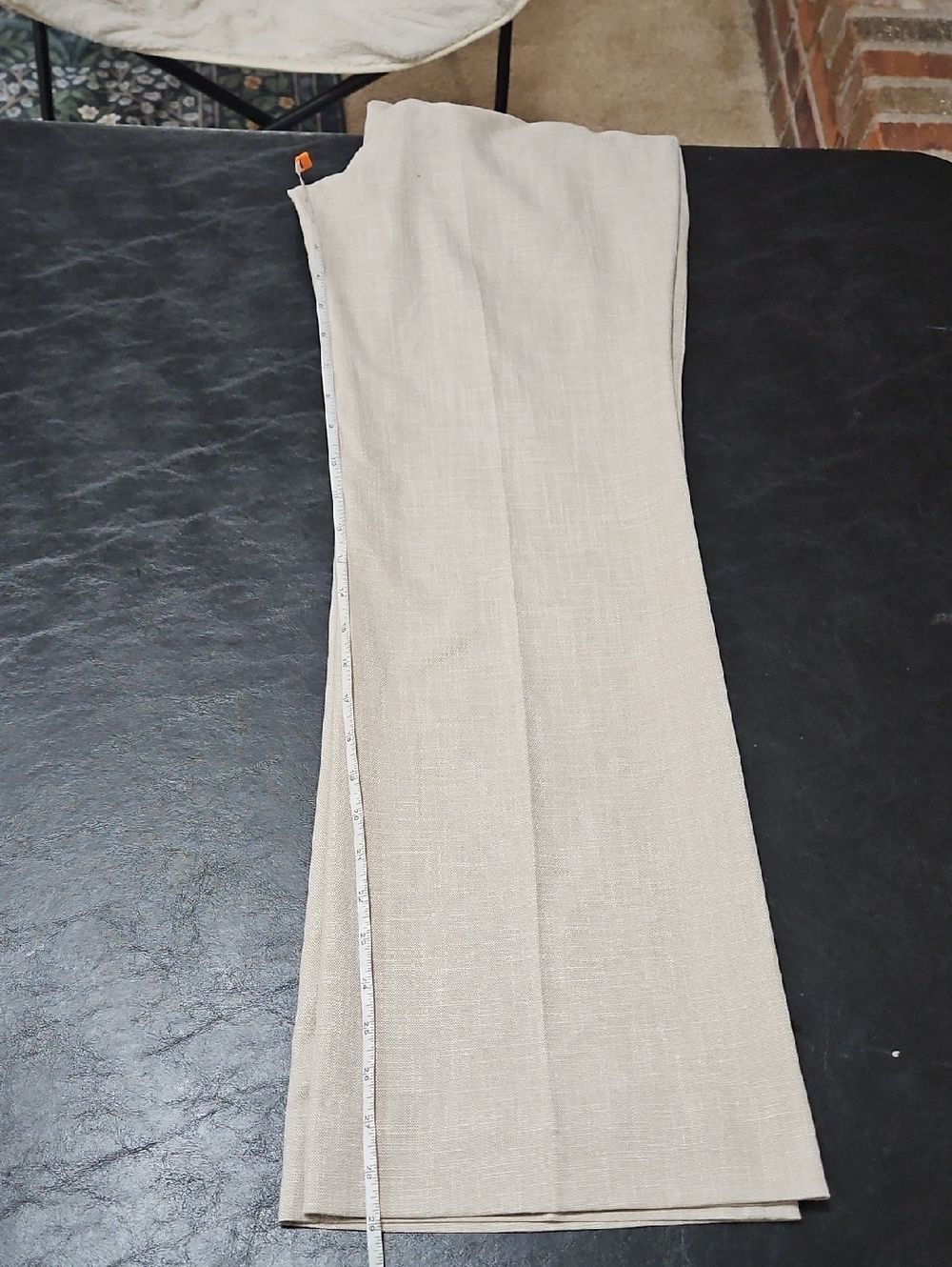 ​White House Black Market Flare Pants Size 6 Short Tan Career Office Siren - Picture 8 of 8